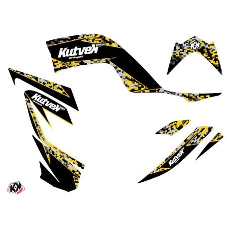 Karosszéria védő dekor matrica készlet Quad YAMAHA Predator 60th anniversary Sárga 60th Széria