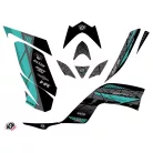Karosszéria védő dekor matrica készlet Quad YAMAHA Kaiman Fekete/Turquoise Széria