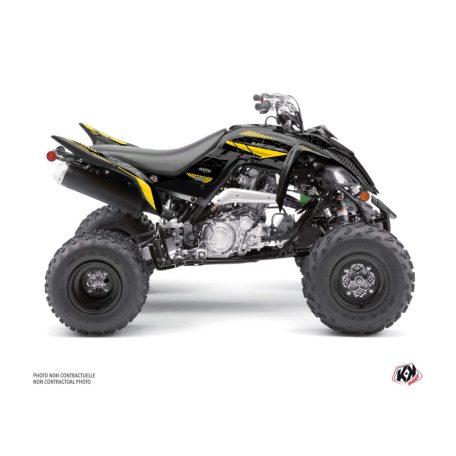 Karosszéria védő dekor matrica készlet Quad YAMAHA Kaiman Fekete/Sárga Széria