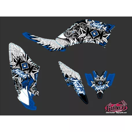 Karosszéria védő dekor matrica készlet Quad YAMAHA Demon Kék Széria