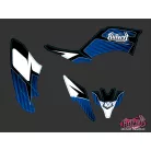Karosszéria védő dekor matrica készlet Quad YAMAHA Factory Kék Széria