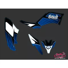   Karosszéria védő dekor matrica készlet Quad YAMAHA Factory Kék Széria