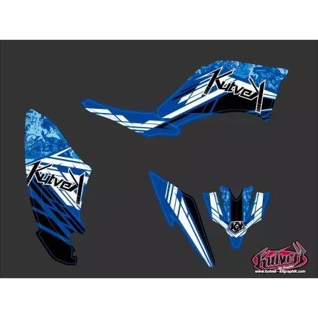 Karosszéria védő dekor matrica készlet Quad YAMAHA Spirit Kék Széria