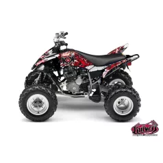   Karosszéria védő dekor matrica készlet Quad YAMAHA Demon Piros Széria