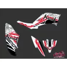 Karosszéria védő dekor matrica készlet Quad YAMAHA Spirit Piros Széria