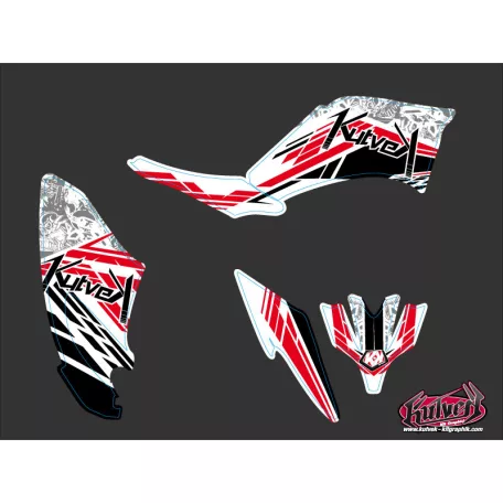 Karosszéria védő dekor matrica készlet Quad YAMAHA Spirit Piros Széria