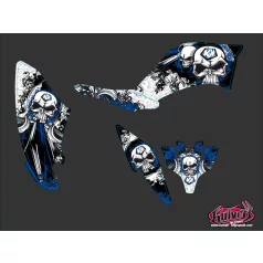   Karosszéria védő dekor matrica készlet Quad YAMAHA Trash Fekete/Kék Széria