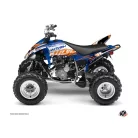 Karosszéria védő dekor matrica készlet Quad YAMAHA Eraser Kék/Narancs Széria