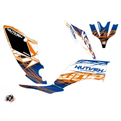   Karosszéria védő dekor matrica készlet Quad YAMAHA Eraser Kék/Narancs Széria