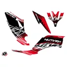 Karosszéria védő dekor matrica készlet Quad YAMAHA Eraser Piros/Fehér Széria