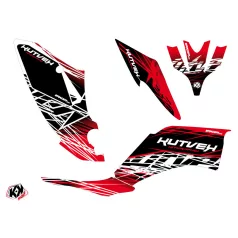   Karosszéria védő dekor matrica készlet Quad YAMAHA Eraser Piros/Fehér Széria