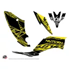 Karosszéria védő dekor matrica készlet Quad YAMAHA Eraser fluo Sárga Széria
