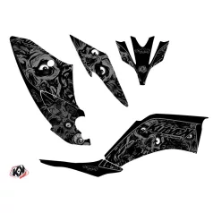   Karosszéria védő dekor matrica készlet Quad YAMAHA Zombies dark Fekete Széria