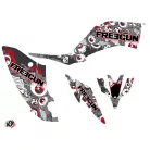 Karosszéria védő dekor matrica készlet Quad YAMAHA Freegun eyed Piros Széria