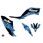 Karosszéria védő dekor matrica készlet Quad YAMAHA Predator Kék Széria