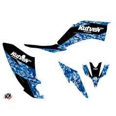   Karosszéria védő dekor matrica készlet Quad YAMAHA Predator Kék Széria