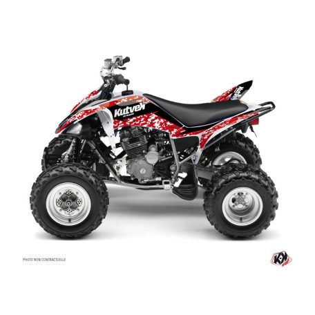 Karosszéria védő dekor matrica készlet Quad YAMAHA Predator Piros Széria