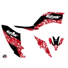Karosszéria védő dekor matrica készlet Quad YAMAHA Predator Piros Széria