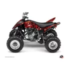 Karosszéria védő dekor matrica készlet Quad YAMAHA Camo Piros Széria