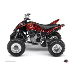   Karosszéria védő dekor matrica készlet Quad YAMAHA Camo Piros Széria