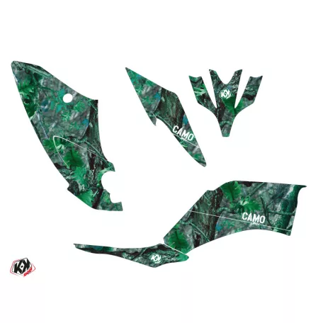 Karosszéria védő dekor matrica készlet Quad YAMAHA Camo Zöld Széria