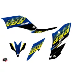   Karosszéria védő dekor matrica készlet Quad YAMAHA Flow Sárga Széria