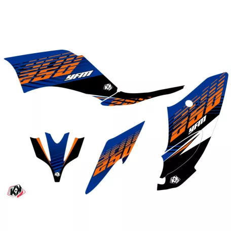 Karosszéria védő dekor matrica készlet Quad YAMAHA Flow Narancs Széria