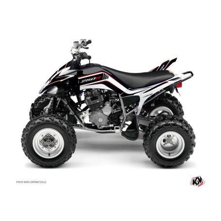 Karosszéria védő dekor matrica készlet Quad YAMAHA Corporate Fekete Széria