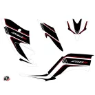 Karosszéria védő dekor matrica készlet Quad YAMAHA Corporate Fekete Széria