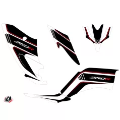   Karosszéria védő dekor matrica készlet Quad YAMAHA Corporate Fekete Széria