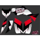 Karosszéria védő dekor matrica készlet Quad YAMAHA Factory Piros Széria