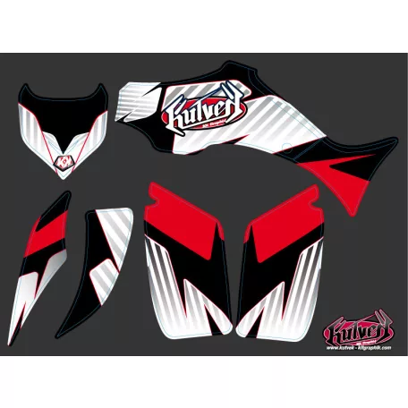 Karosszéria védő dekor matrica készlet Quad YAMAHA Factory Piros Széria