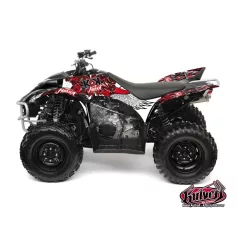   Karosszéria védő dekor matrica készlet Quad YAMAHA Demon Piros Széria