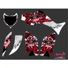   Karosszéria védő dekor matrica készlet Quad YAMAHA Demon Piros Széria