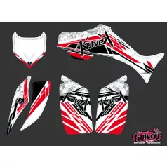   Karosszéria védő dekor matrica készlet Quad YAMAHA Spirit Piros Széria