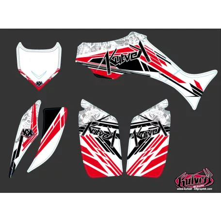 Karosszéria védő dekor matrica készlet Quad YAMAHA Spirit Piros Széria