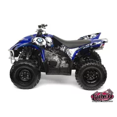   Karosszéria védő dekor matrica készlet Quad YAMAHA Trash Fekete/Kék Széria