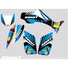 Karosszéria védő dekor matrica készlet Quad YAMAHA Kenny Kék Széria