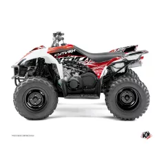   Karosszéria védő dekor matrica készlet Quad YAMAHA Eraser Piros/Fehér Széria