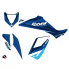 Karosszéria védő dekor matrica készlet Quad YAMAHA Stage Kék Széria