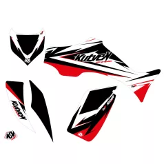  Karosszéria védő dekor matrica készlet Quad YAMAHA Stage Fekete/Piros Széria