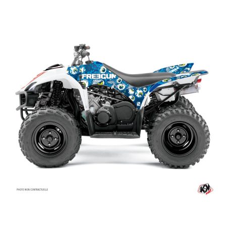 Karosszéria védő dekor matrica készlet Quad YAMAHA Freegun eyed Kék Széria