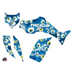   Karosszéria védő dekor matrica készlet Quad YAMAHA Freegun eyed Kék Széria