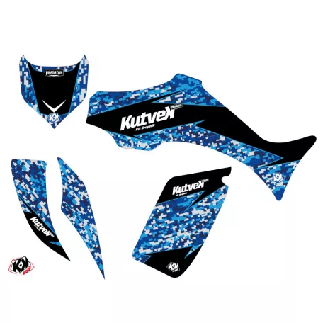 Karosszéria védő dekor matrica készlet Quad YAMAHA Predator Kék Széria