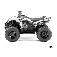   Karosszéria védő dekor matrica készlet Quad YAMAHA Predator Fehér Széria
