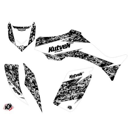 Karosszéria védő dekor matrica készlet Quad YAMAHA Predator Fehér Széria