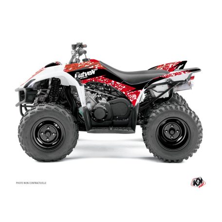 Karosszéria védő dekor matrica készlet Quad YAMAHA Predator Piros Széria