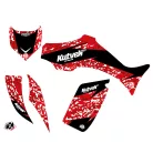 Karosszéria védő dekor matrica készlet Quad YAMAHA Predator Piros Széria