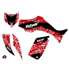   Karosszéria védő dekor matrica készlet Quad YAMAHA Predator Piros Széria