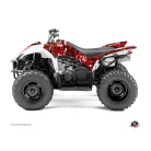 Karosszéria védő dekor matrica készlet Quad YAMAHA Camo Piros Széria